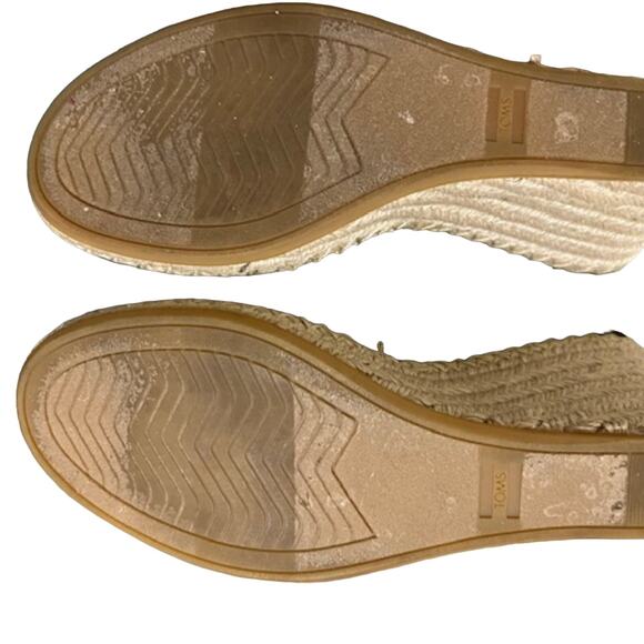 TOMS Michelle Wedge Pump Size 7 Color Black - Picture 4 of 5